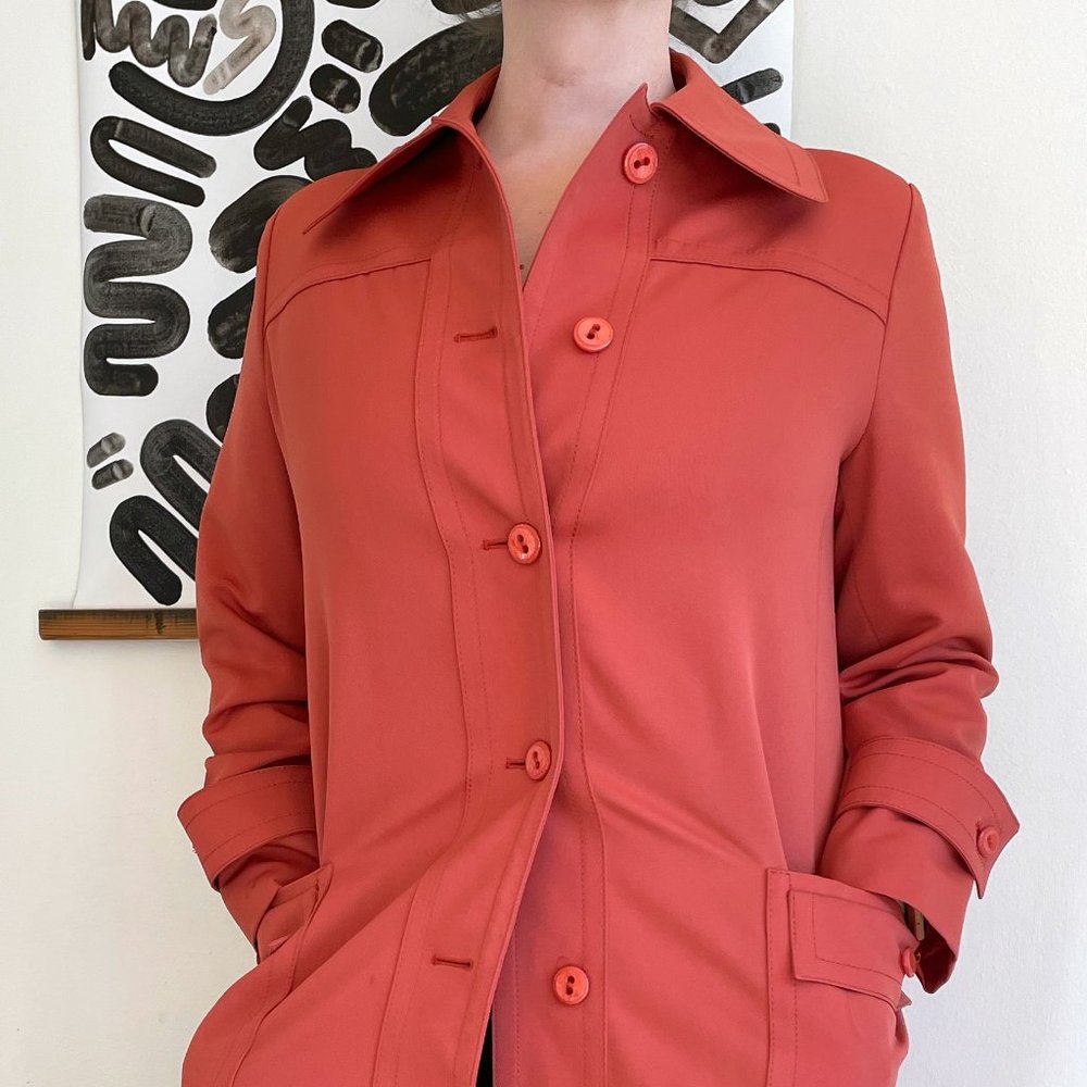 Salmon Colored Women's Trench from Forecaster of Boston